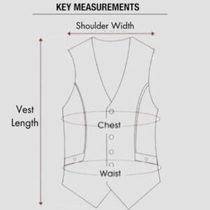 Leather Trendy Vest Size Chart Mens