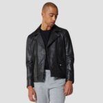 black biker jacket men's