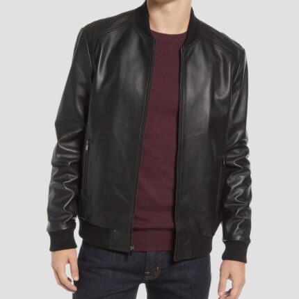 black bomber jacket mens outfit