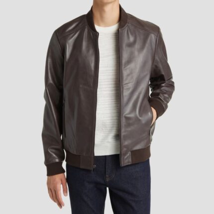 brown bomber jacket mens