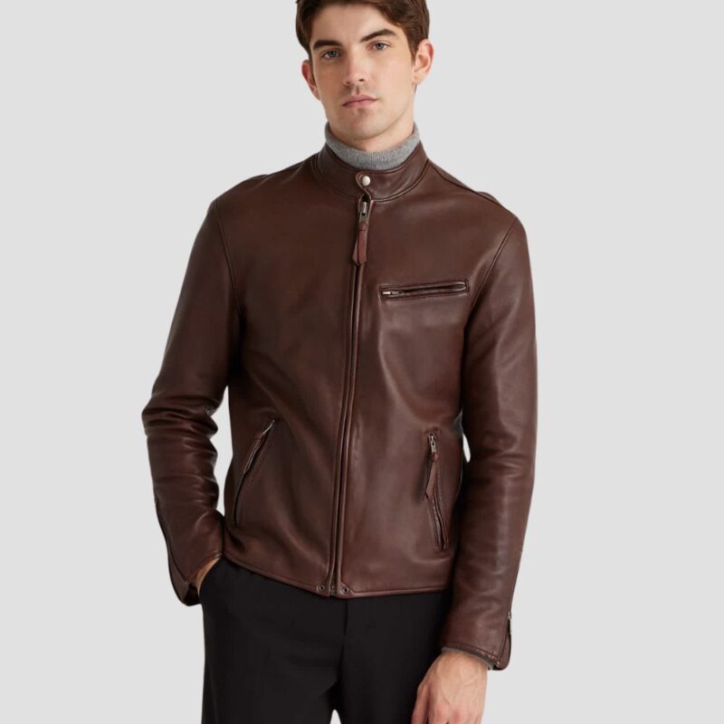 brown leather jackets for men