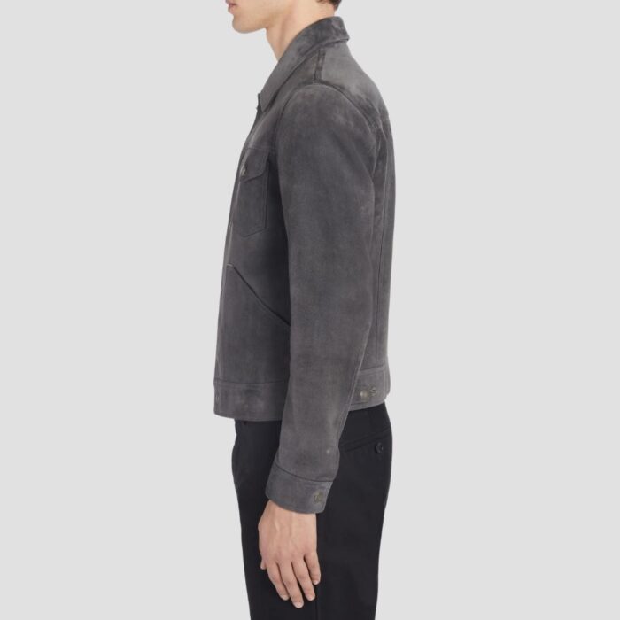 grey suede jacket men