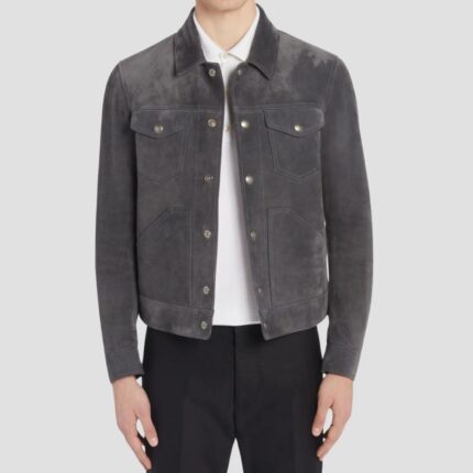 grey suede jacket mens