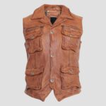 lambskin vest for men