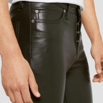 men fashion leather outfit