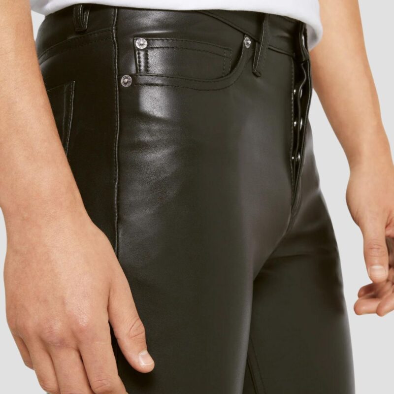 men fashion leather outfit