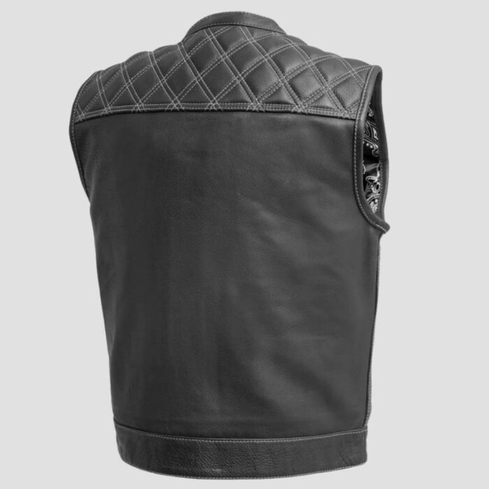 quilted lambskin vest men