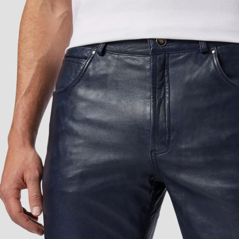 real leather skinny pants