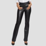 black leather pants casual outfit