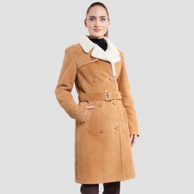 fur leather outfit women