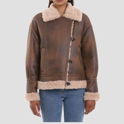 genuine leather shearling jacket