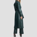 lambskin stylish long coat