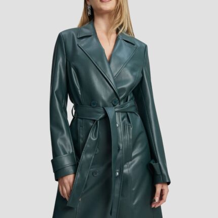 leather trench coat women