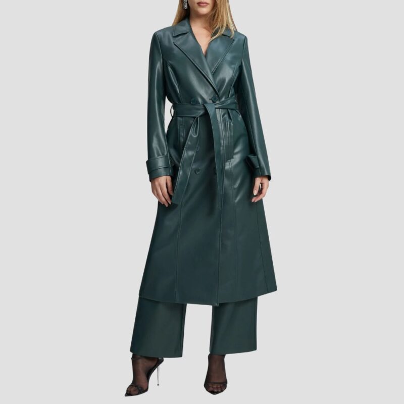 leather trench coat womens