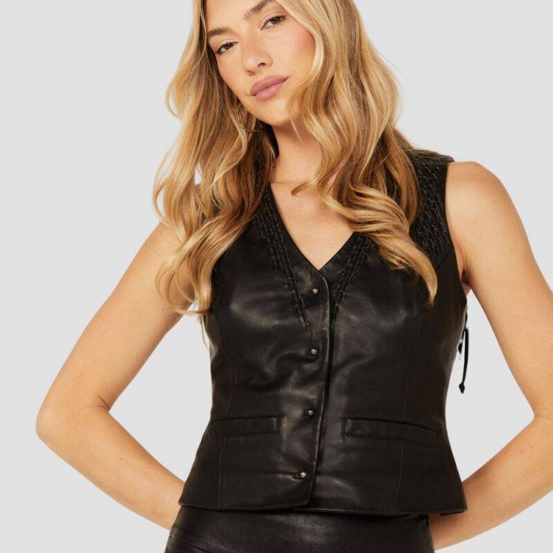 leather vest for women