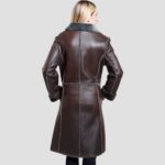 sheepskin leather stylish outfit womens