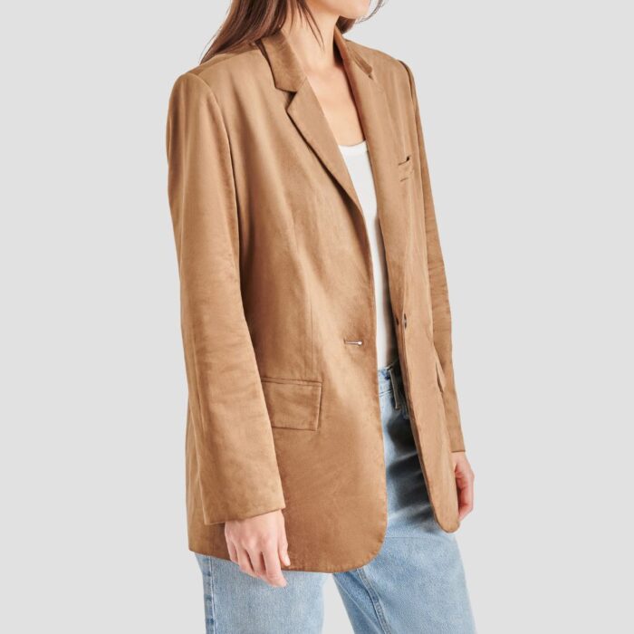 lambskin suede blazer outfit