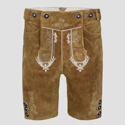 Suede Brown Lederhosen Men For Comfort