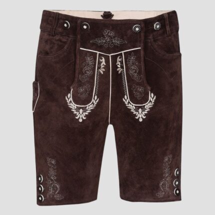 Premium Lederhosen Men Outfit Raw Brown