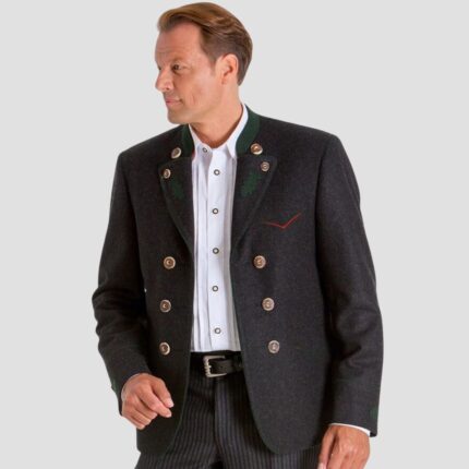Traditional German Coat Mens Timeless Trachten Jacket