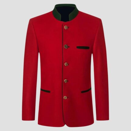 Men’s Trendy Trachten Coats with Embroidery
